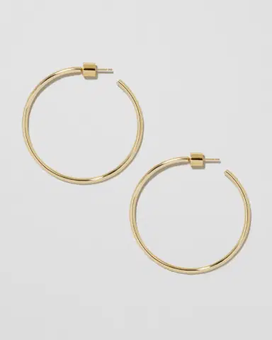 Jennifer Fisher 1.5 Thread Baby Hoops | Thumbnail 2 Jennifer Fisher 1.5 Thread Baby Hoops | Thumbnail 2
