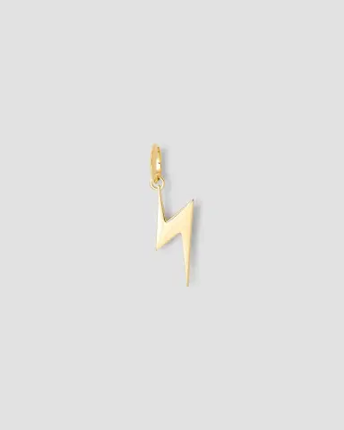 Jennifer Fisher Lightning Bolt Charm in 18K Yellow Gold | Thumbnail 2