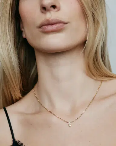 Jennifer Fisher JF Lab - Marquise Solitaire Pendant | Thumbnail 2 Jennifer Fisher JF Lab - Marquise Solitaire Pendant | Thumbnail 2