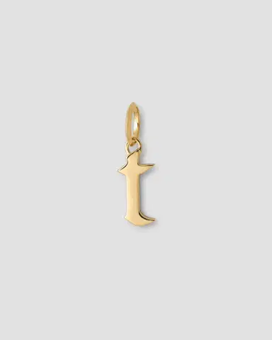 Jennifer Fisher Lower Case Gothic Letter Charm in 14K Yellow | Thumbnail 3