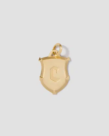 Jennifer Fisher Personalized Mini Classic Shield in 18K Yellow Gold | Thumbnail 2 Jennifer Fisher Personalized Mini Classic Shield in 18K Yellow Gold | Thumbnail 2