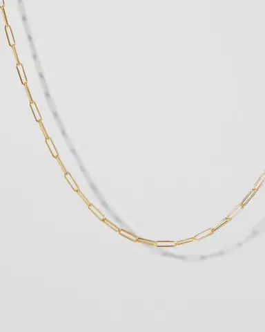 Jennifer Fisher Long Link Chain in 14K Yellow Gold | Thumbnail 2 Jennifer Fisher Long Link Chain in 14K Yellow Gold | Thumbnail 2