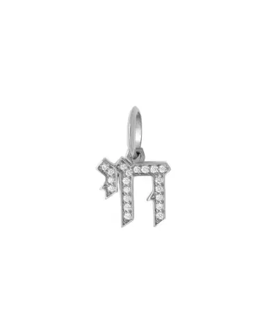Jennifer Fisher Chai Charm with Pavé White Diamonds | Thumbnail 1