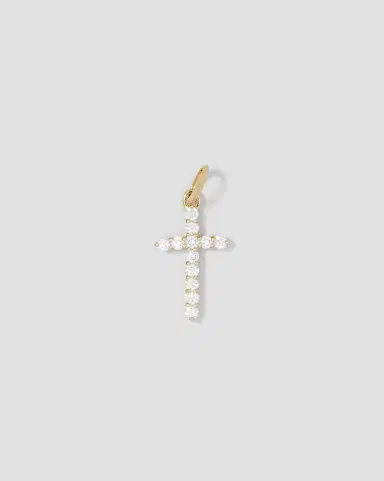 Jennifer Fisher Small Floating Diamond Cross | Thumbnail 2 Jennifer Fisher Small Floating Diamond Cross | Thumbnail 2