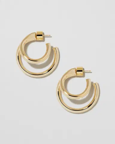 Jennifer Fisher 1 Double Lilly Mini Hoops | Thumbnail 2