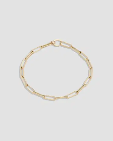 Jennifer Fisher Long Link Charm Bracelet in 14K Yellow Gold | Thumbnail 2 Jennifer Fisher Long Link Charm Bracelet in 14K Yellow Gold | Thumbnail 2