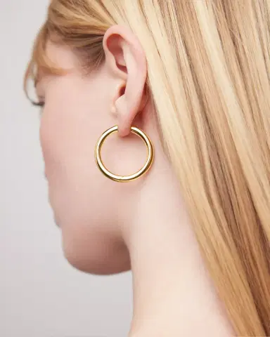Jennifer Fisher 1 Lilly Hinged Mini Hoops | Thumbnail 2