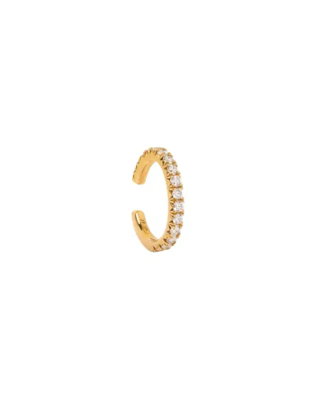 Jennifer Fisher Pavé Diamond Ear Cuff in 18K Yellow Gold