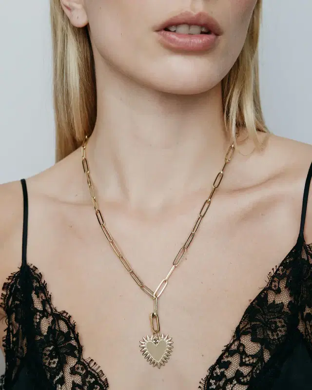 Jennifer Fisher Medium Fierce Heart in 18K Yellow Gold