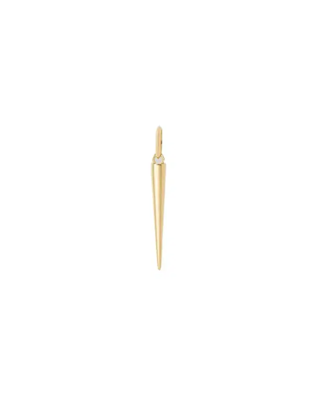 Skinny Cone Charm in 18K Yellow Gold
