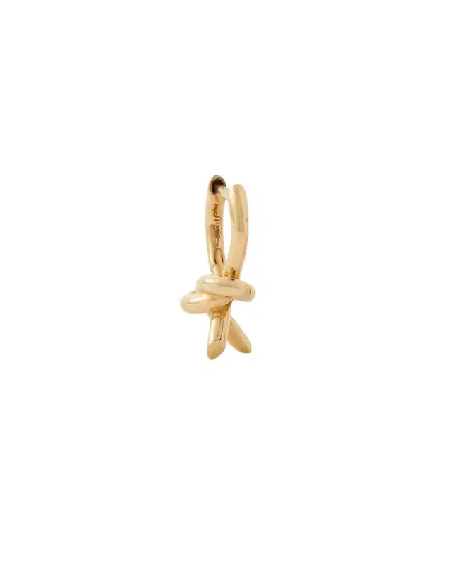 Knot Micro Huggie in 18K Yellow Gold