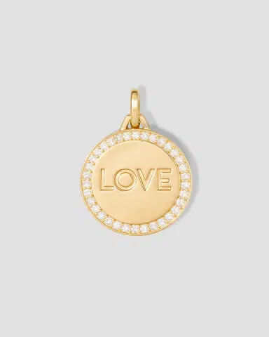 Jennifer Fisher Personalized Luxe Circle in 18K Yellow Gold | Thumbnail 2