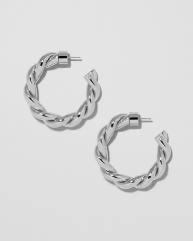 Jennifer Fisher 1 Twisted Lilly Mini Hoops | Thumbnail 2 Jennifer Fisher 1 Twisted Lilly Mini Hoops | Thumbnail 2