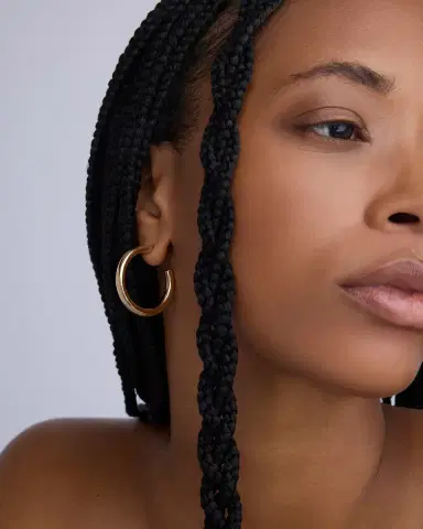 Jennifer Fisher 1 Mini Lilly Hoops in 14K Yellow Gold | Thumbnail 1