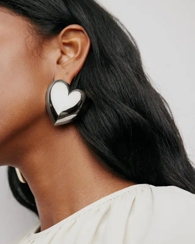 Jennifer Fisher Puffy Heart Earrings