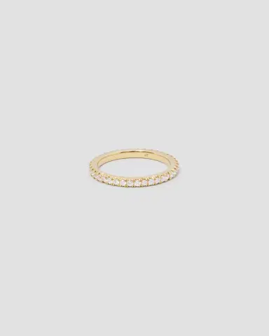 Jennifer Fisher Diamond Eternity Wedding Band in 18K Yellow Gold | Thumbnail 2