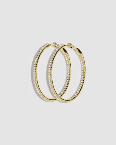 Jennifer Fisher JF Lab - 1.5 Thread Baby Hoops | Thumbnail 2