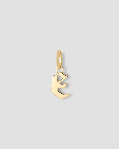 Jennifer Fisher Lower Case Gothic Letter Charm in 14K | Thumbnail 3 Jennifer Fisher Lower Case Gothic Letter Charm in 14K | Thumbnail 3