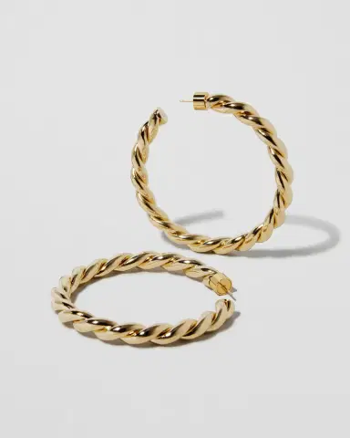 Jennifer Fisher 2 Twisted Lilly Hoops | Thumbnail 2 Jennifer Fisher 2 Twisted Lilly Hoops | Thumbnail 2