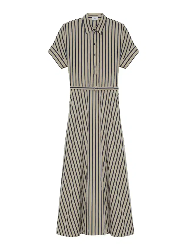Adam Lippes Sadie Striped Poplin Shirtdress
