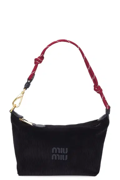 Miu Miu Velluto Righe Nastro Bag | Thumbnail 1 Miu Miu Velluto Righe Nastro Bag | Thumbnail 1