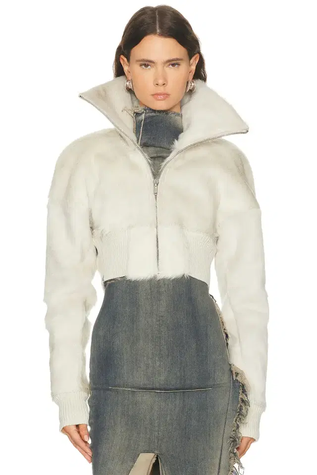 Rick Owens Dracucollar Cropped Jacket