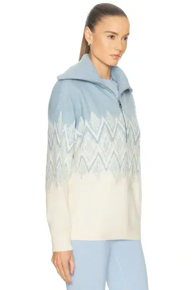 Varley Hedda Fairisle Half Zip Jacket | Thumbnail 2 Varley Hedda Fairisle Half Zip Jacket | Thumbnail 2