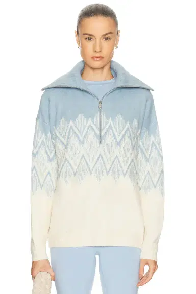 Varley Hedda Fairisle Half Zip Jacket | Thumbnail 1 Varley Hedda Fairisle Half Zip Jacket | Thumbnail 1