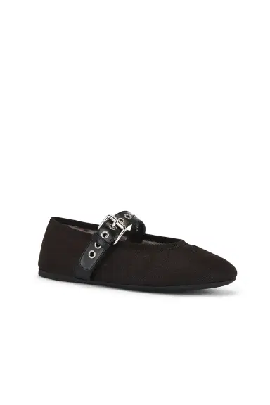 Miu Miu Ballerine Rete Flat | Thumbnail 2 Miu Miu Ballerine Rete Flat | Thumbnail 2