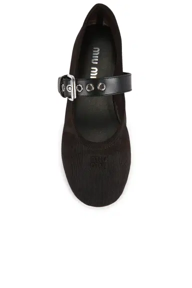 Miu Miu Ballerine Rete Flat | Thumbnail 4 Miu Miu Ballerine Rete Flat | Thumbnail 4