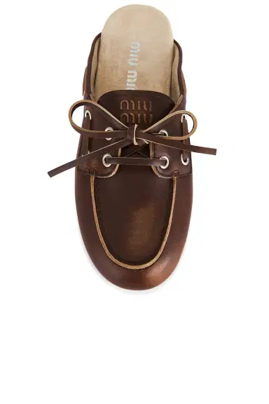 Miu Miu Vitello Deco Mocassin | Thumbnail 4 Miu Miu Vitello Deco Mocassin | Thumbnail 4