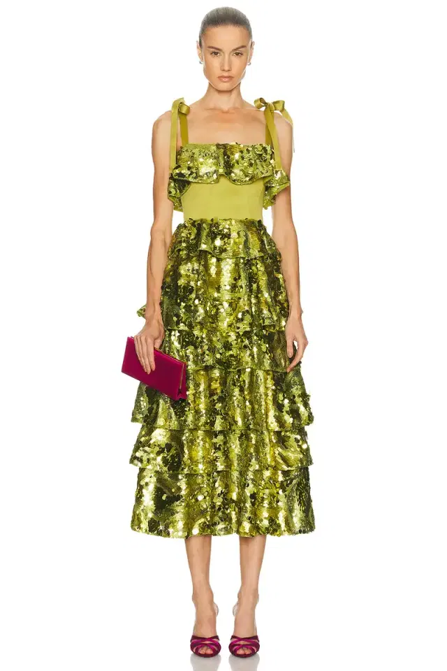 AKNVAS Asta Sequin Dress
