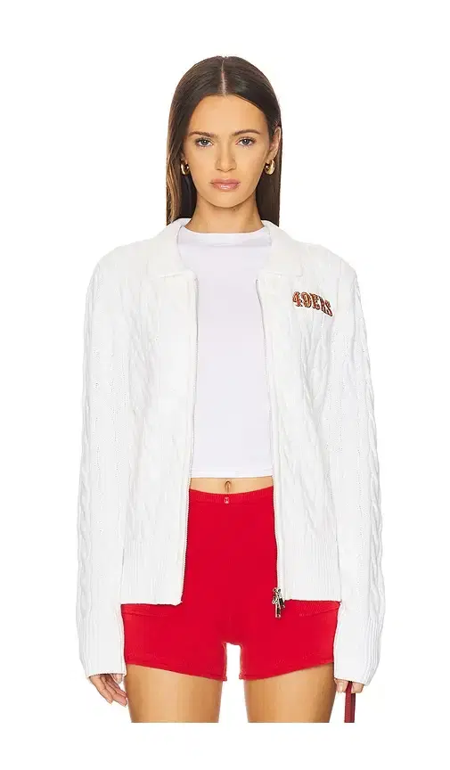 Terez x REVOLVE 49ers Zip Knit Cardigan