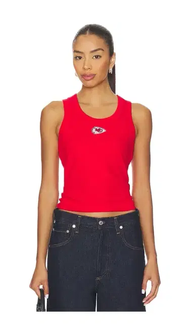 Terez x REVOLVE Chiefs Scoop Neck Rib Tank | Thumbnail 1