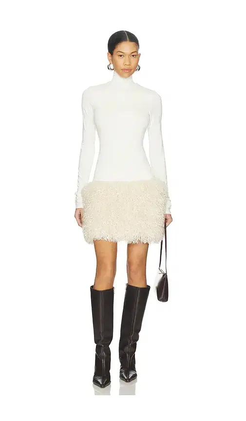 Nika Faux Fur Mini Dress