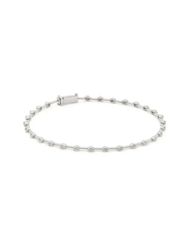 1.25ct Diamond 18K Gold Link Tennis Bracelet