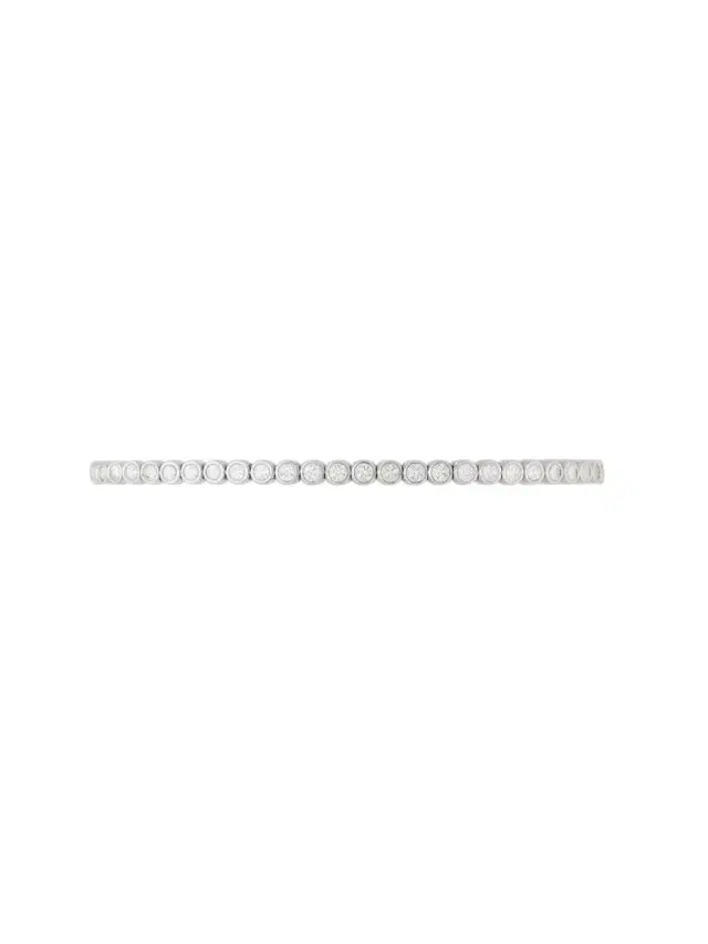 Wish Fine Jewelry 2.00ct Diamond 14K Gold Half Bezel Tennis Bracelet