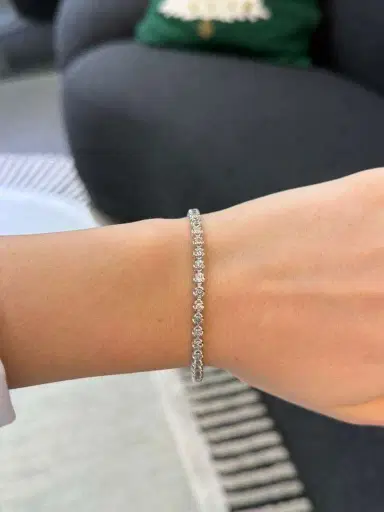 Wish Fine Jewelry 5.00ct Diamond 14K Gold Illusion Tennis Bracelet | Thumbnail 2 Wish Fine Jewelry 5.00ct Diamond 14K Gold Illusion Tennis Bracelet | Thumbnail 2