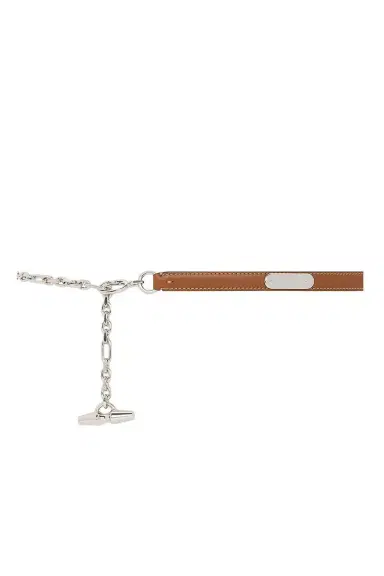 Ralph Lauren Calfskin Toggle Chain Skinny Belt | Thumbnail 1 Ralph Lauren Calfskin Toggle Chain Skinny Belt | Thumbnail 1