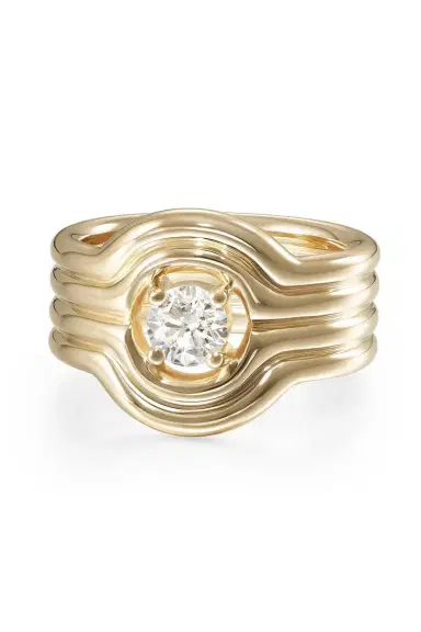 Melissa Kaye Diamond Rocky Rae Pinky Ring | Thumbnail 1 Melissa Kaye Diamond Rocky Rae Pinky Ring | Thumbnail 1