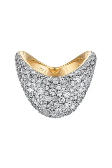 ZAHN-Z Diamond Two Tone Ring | Thumbnail 1