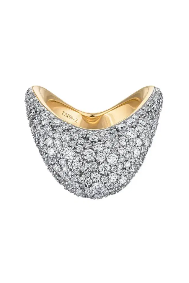 ZAHN-Z Diamond Two Tone Ring