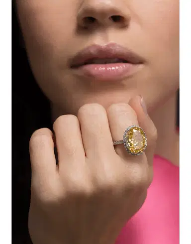 FANTASIA by DESERIO Oval Center Ring | Thumbnail 2