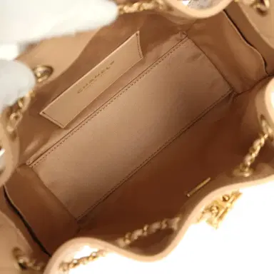 Chanel Chanel Mini 25 Hobo Bag Beige Caviar Antique Gold Hardware | Thumbnail 8 Chanel Chanel Mini 25 Hobo Bag Beige Caviar Antique Gold Hardware | Thumbnail 8