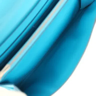 HERMÈS Hermes Constance Wallet To Go Bleu Frida Evercolor Palladium Hardware | Thumbnail 10