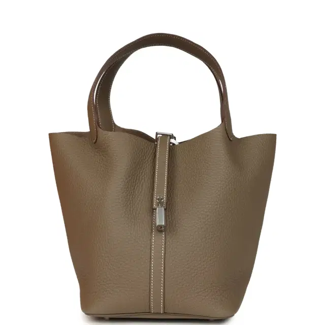 Hermes Picotin Lock 22 Etoupe Clemence Palladium Hardware