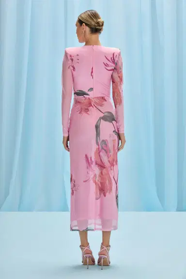 PatBo HONEY FLOWER TULLE MIDI DRESS | Thumbnail 2