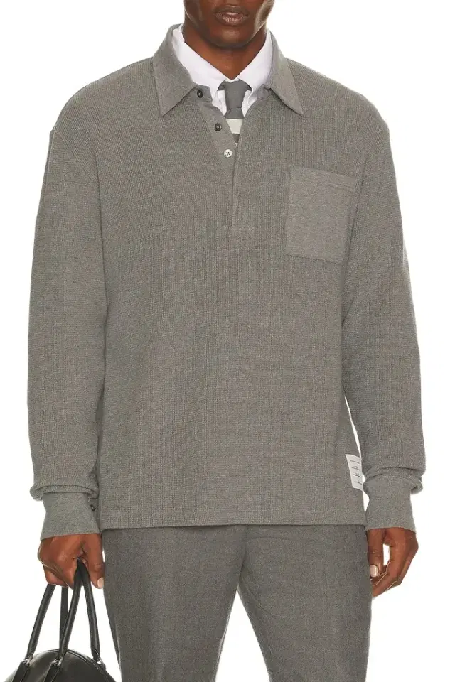Thom Browne Rugby Polo With 4 Bar