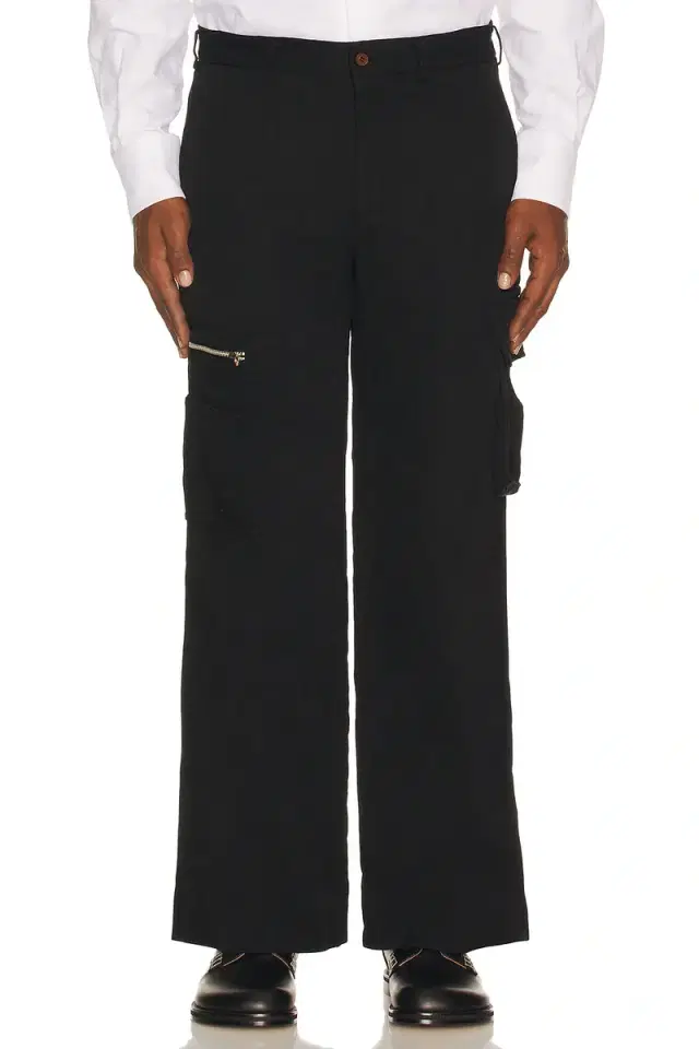 COMME des GARCONS BLACK Garment Treated Cargo Pocket Pant