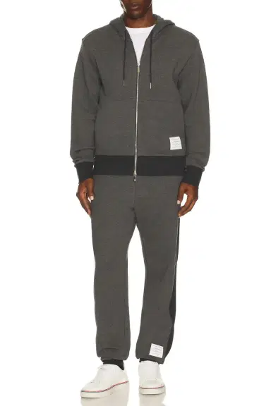 Thom Browne Zip Up Color Blocked Hoodie | Thumbnail 3 Thom Browne Zip Up Color Blocked Hoodie | Thumbnail 3